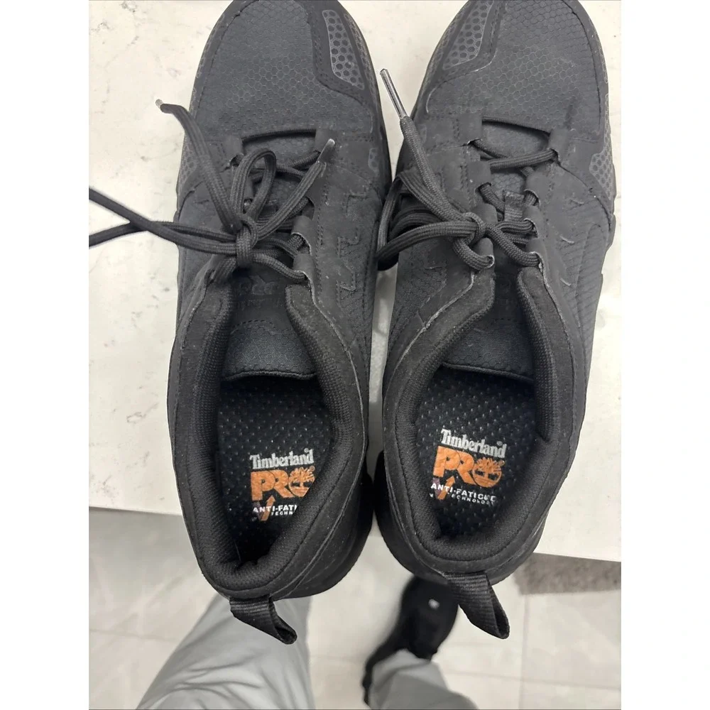 Timberland PRO Powertrain EV Composite Toe Men 12 M Work Sneaker Shoe Black NWOT